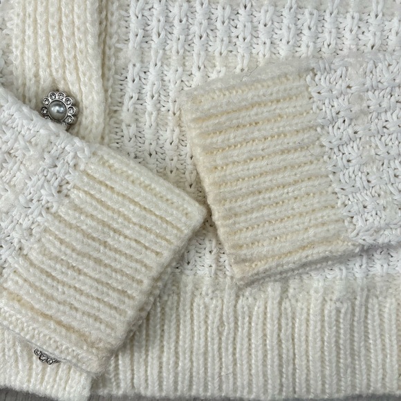 Catherine Malandrino Cream Knit Sweater - Picture 2 of 6